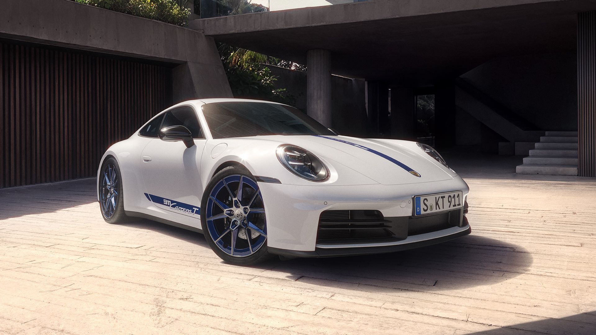 Immagine di sfondo di una Porsche 911