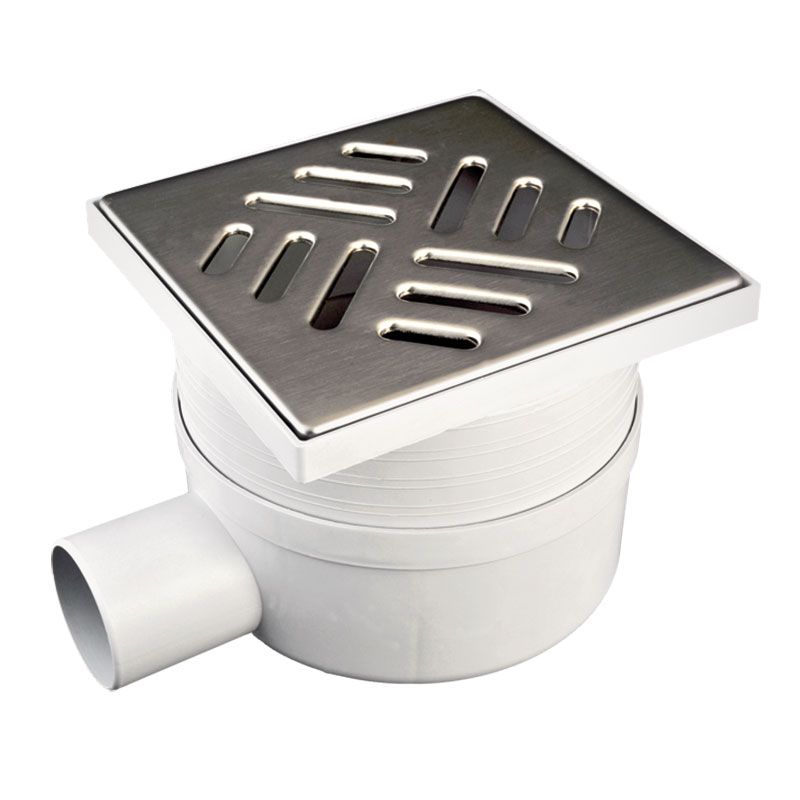 Chiusino Telescopico Sifonato in PP con Scarico Laterale e Griglia in Acciaio