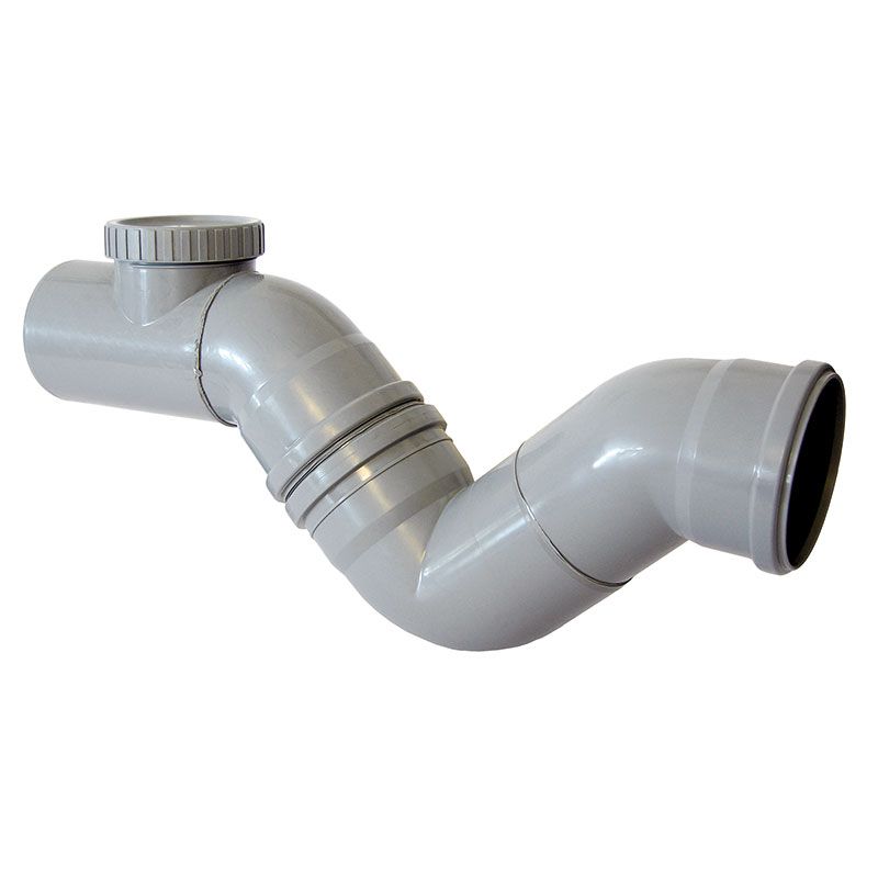 Sifone Firenze orizzontale in PP – 1 Tappo