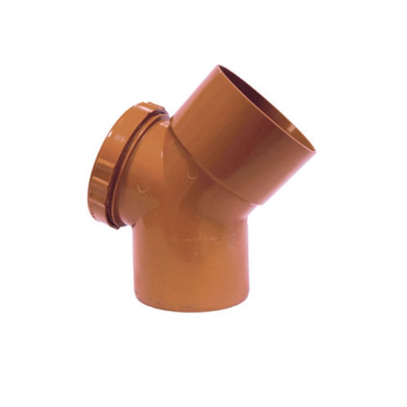 Inspection Bend 45° – RAL 8023