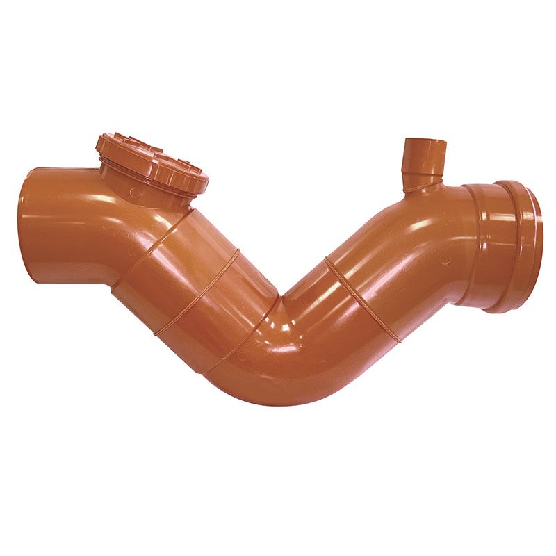 Sifone Firenze orizzontale fognatura con sfiato – 1 tappo