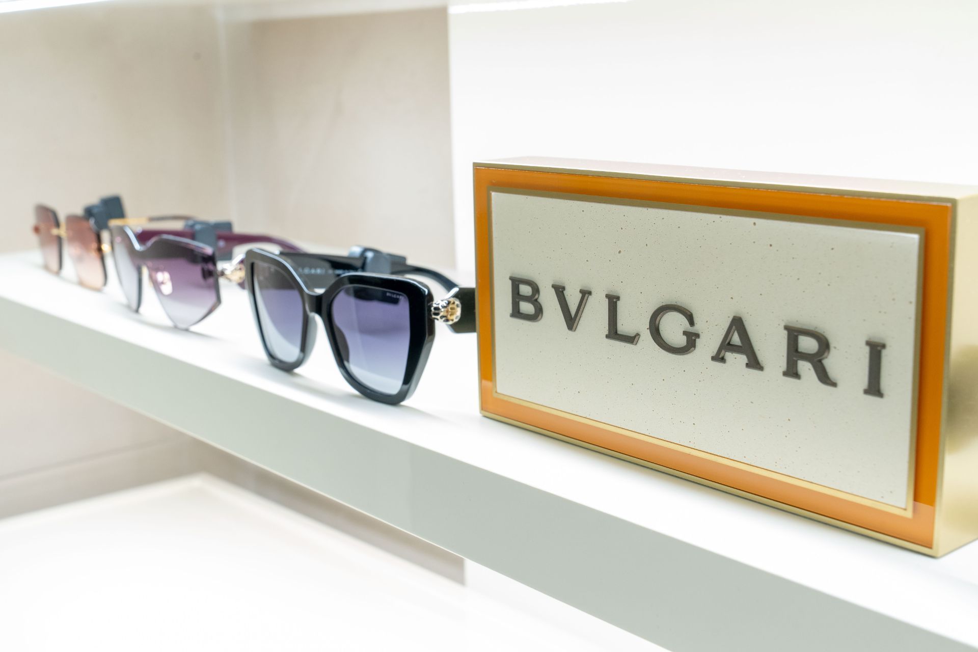 Occhiali Bulgari in esposizione presso Ottica Marino