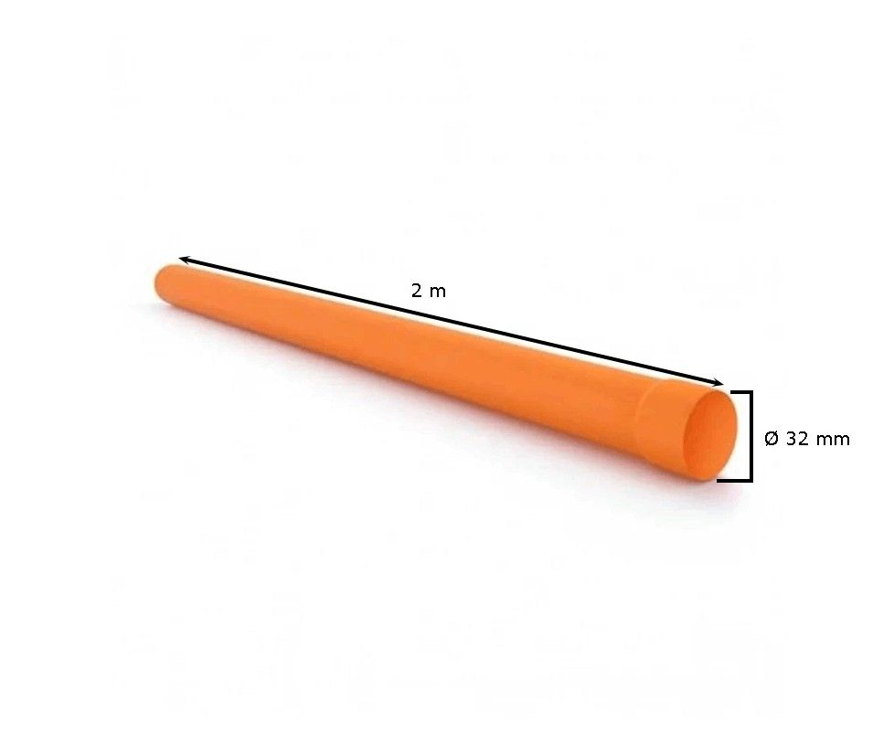 Tubo in pvc arancio