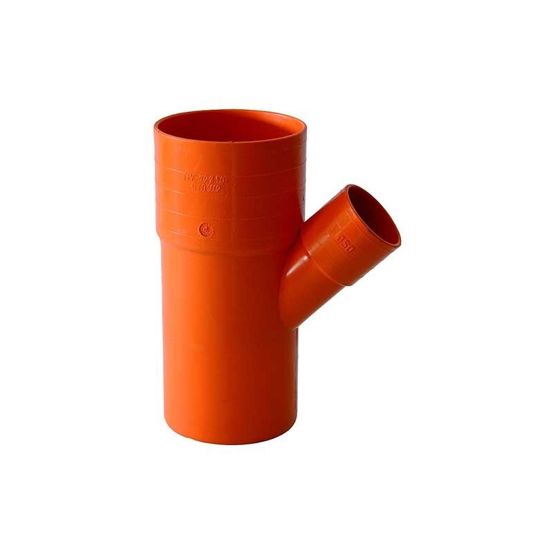 Derivazione ridotta 45° in pvc