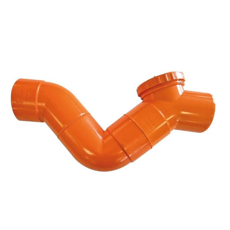 Sifone firenze orizzontale in pvc  (1 Tappo)