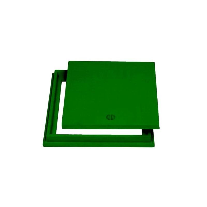 Telaio con chiusino top in pp - verde