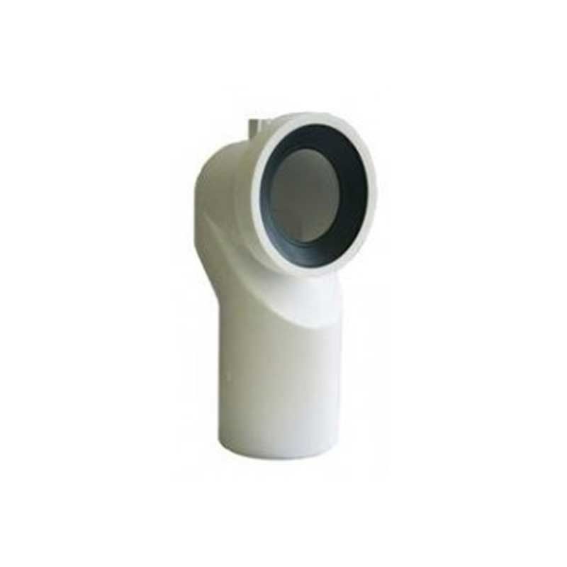 Curva wc scarico a parete in polipropilene