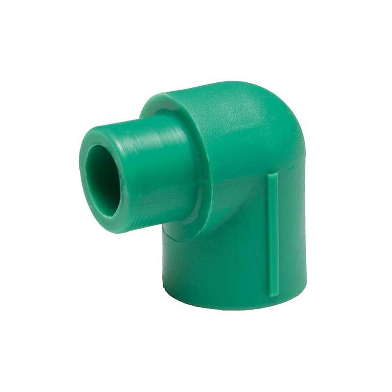 Gomito a 90° maschio/femmina in pp-r a saldare