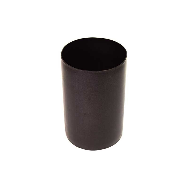 Raccordo maschio-maschio ø80 serie pellet 1,2 mm acciaio al carbonio verniciato nero