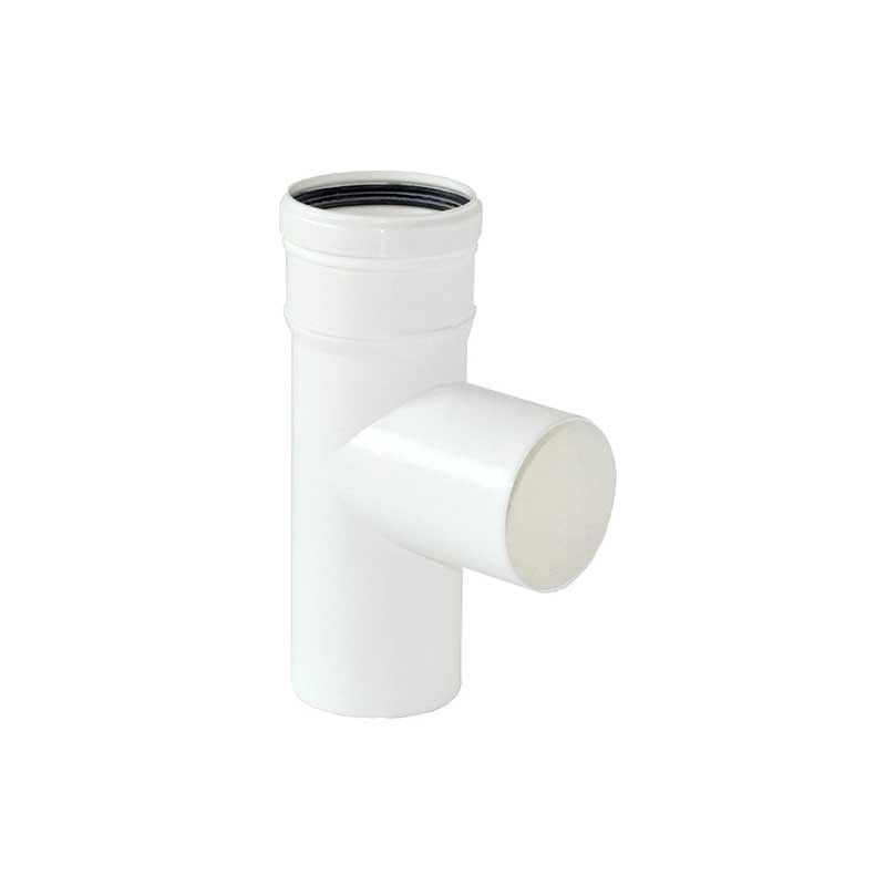Raccordo 90° a T ø80 per scarico fumi PPS