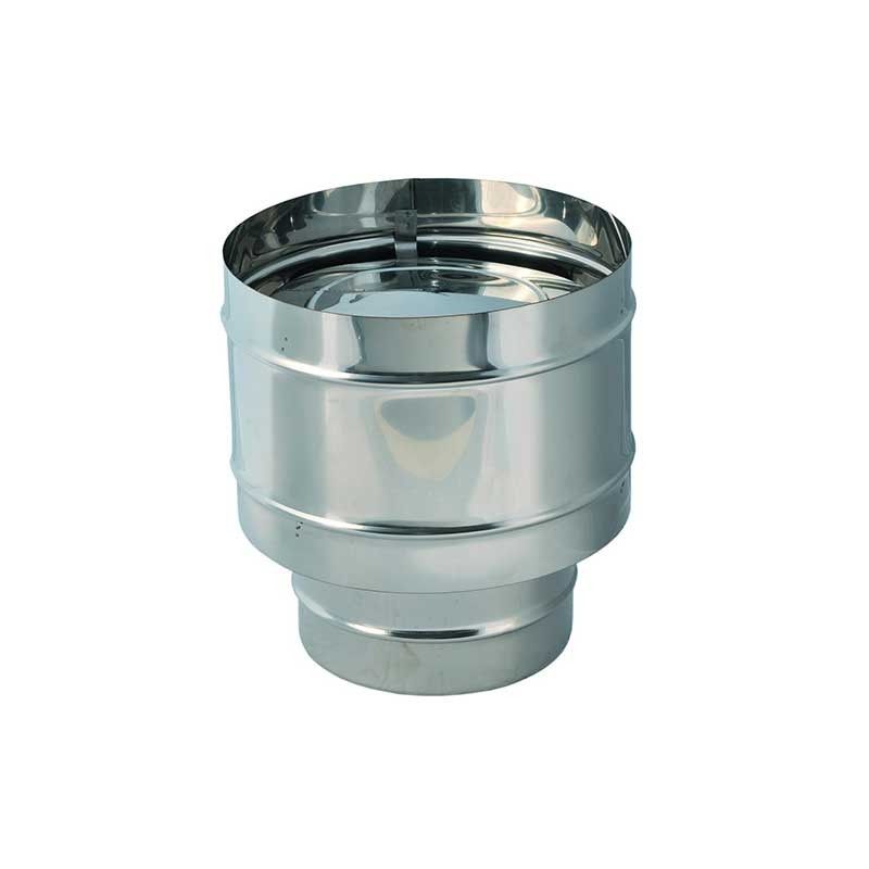 Fumaiolo inox quattro venti base tonda maschio