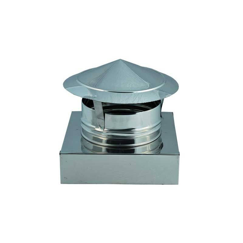 Cappello cinese inox base quadra