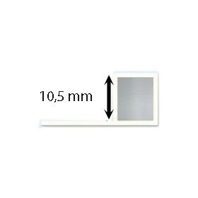 Profilo quadro in alluminio decorato Argento - Barra da metri 2,5
