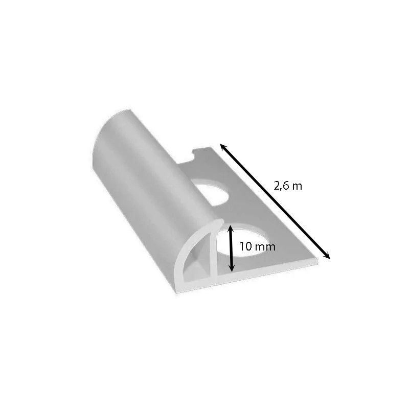 Profilo proteggi angolo marmorizzato in pvc h10mm 2,6 metri
