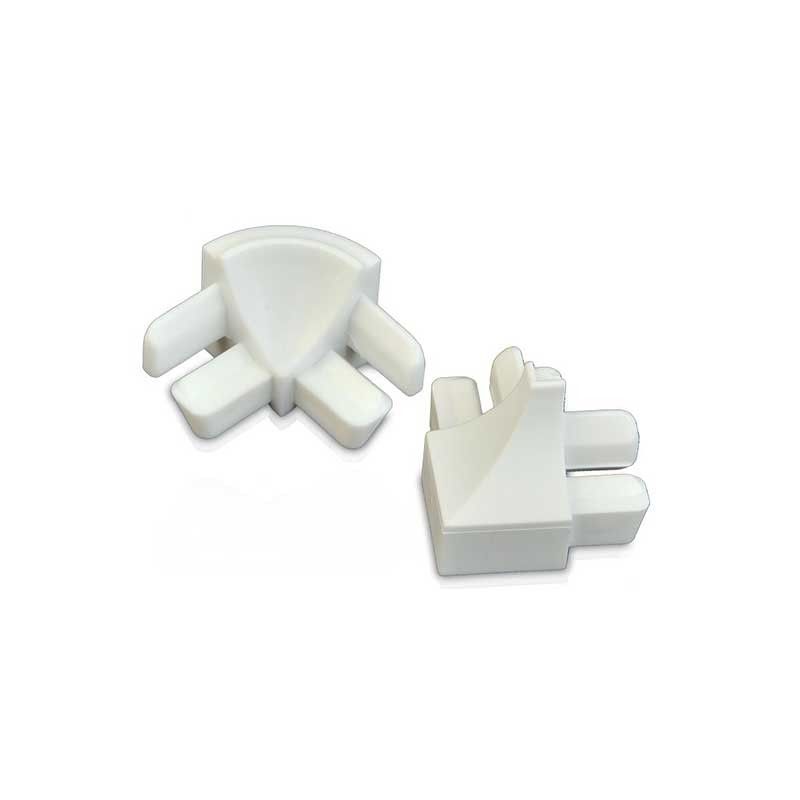 Raccordo per sguscio in plastica bianco
