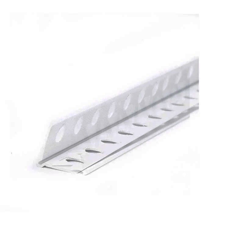 Paraspigolo bianco in pvc testa tonda per intonaco