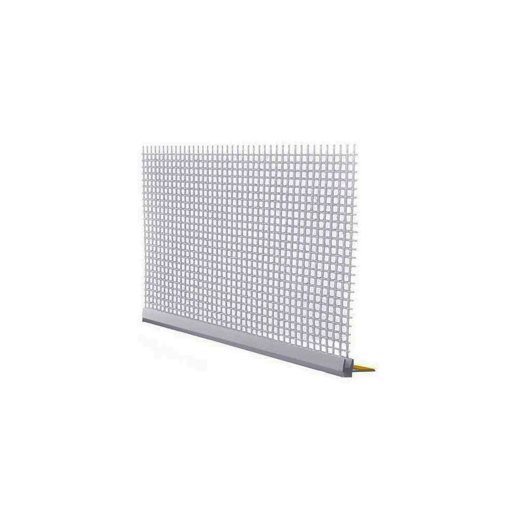 Profilo in pvc con rete in fibra di vetro per finestre e porte 6mm barra 2.5 m bianco