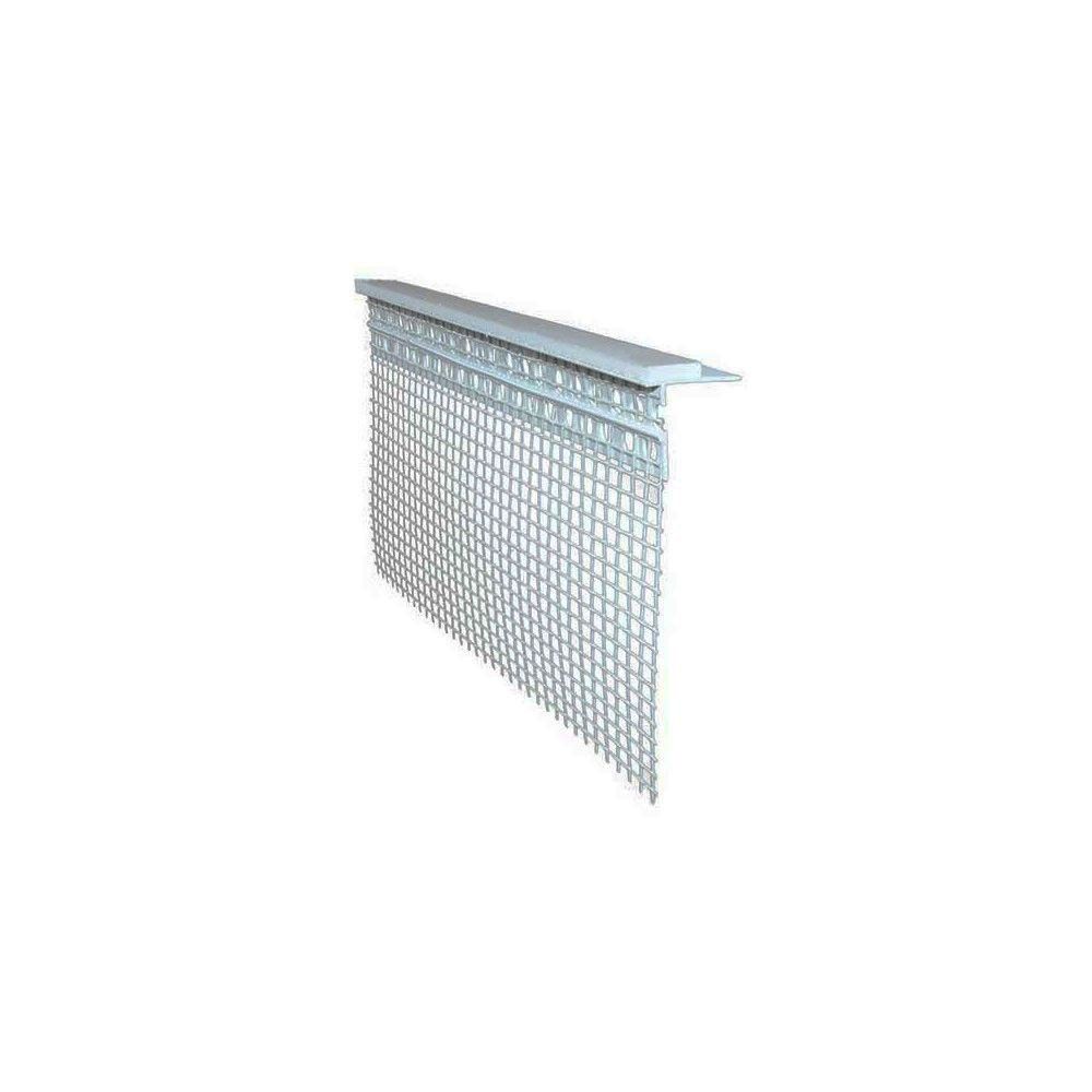 Profilo in pvc con rete per davanzale barra 2 metri - bianco