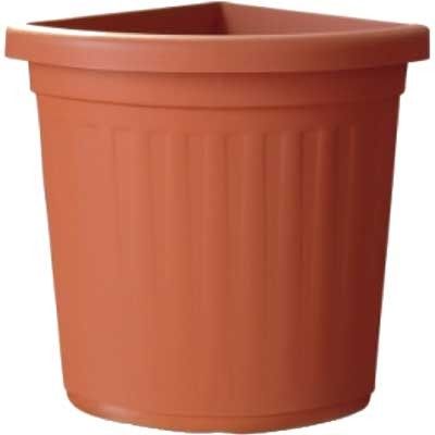 Vaso ad angolo 'creta' cm 30x30x50h