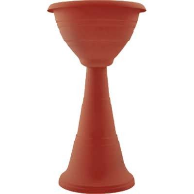 Fioriera 'campana' a colonna ø 39x70h - colore terracotta