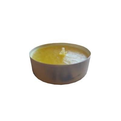 Kit mini candele alla citronella ø cm 3,6x1,7h - confezione 25 pezzi