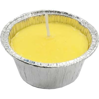 Candela alla citronella ø cm 8,5x4h - confezione 2 pezzi