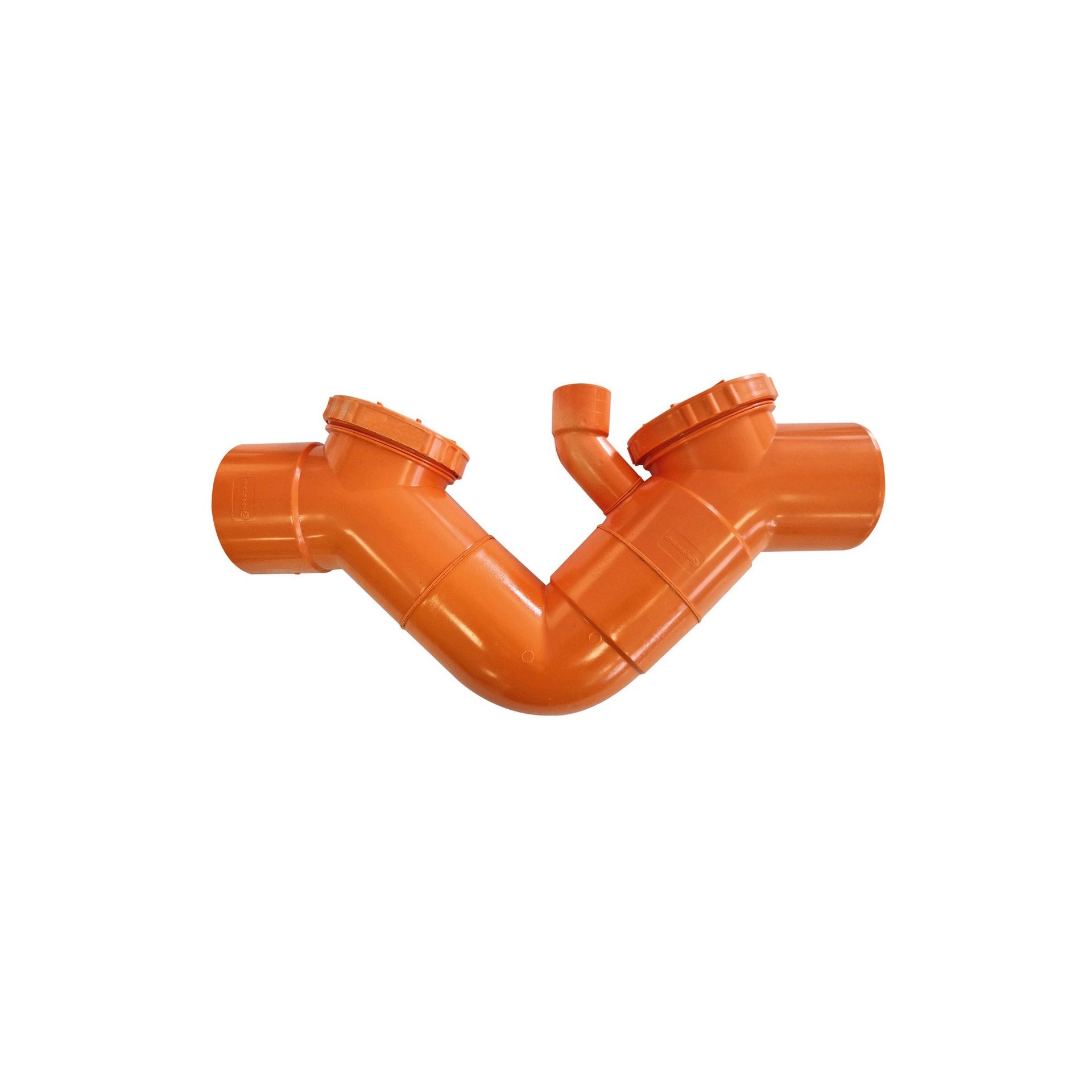 Sifone con sfiato in pvc (2 Tappi)