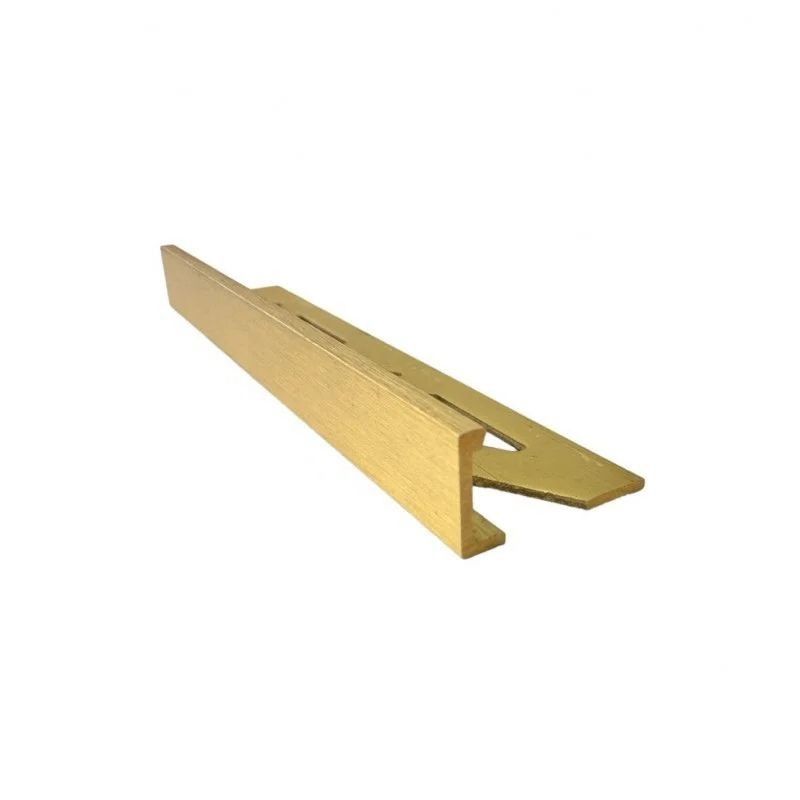 Profilo terminale 10 mm in ottone 2,5 metri