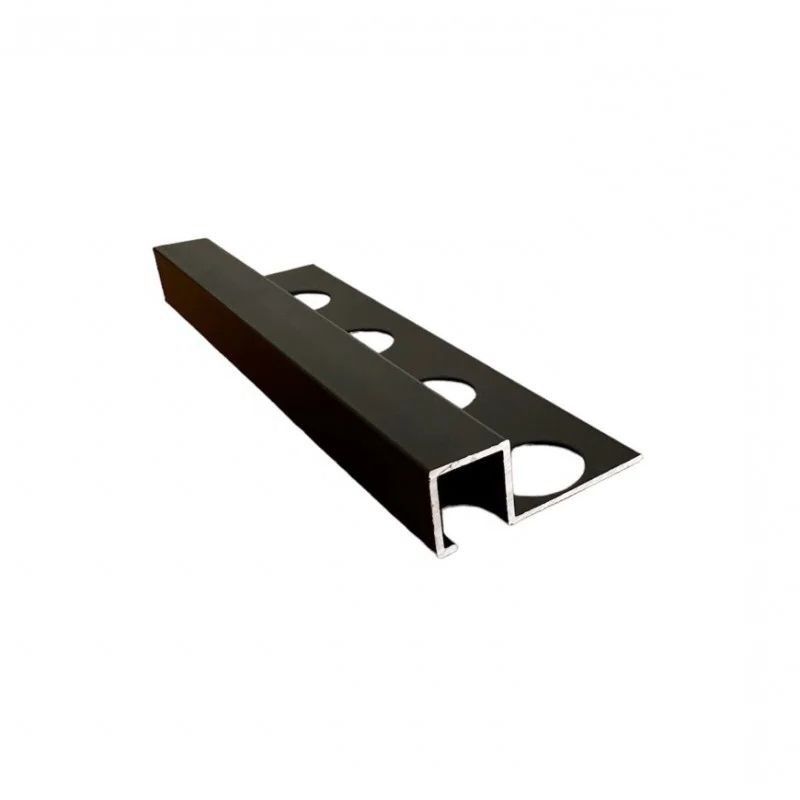 Profilo jolly quadro in alluminio nero opaco 2,5 metri