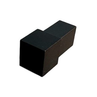 Capsula quadra in alluminio nero opaco