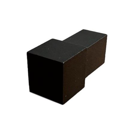 Capsula quadra in alluminio nero opaco