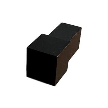 Capsula quadra in alluminio nero opaco