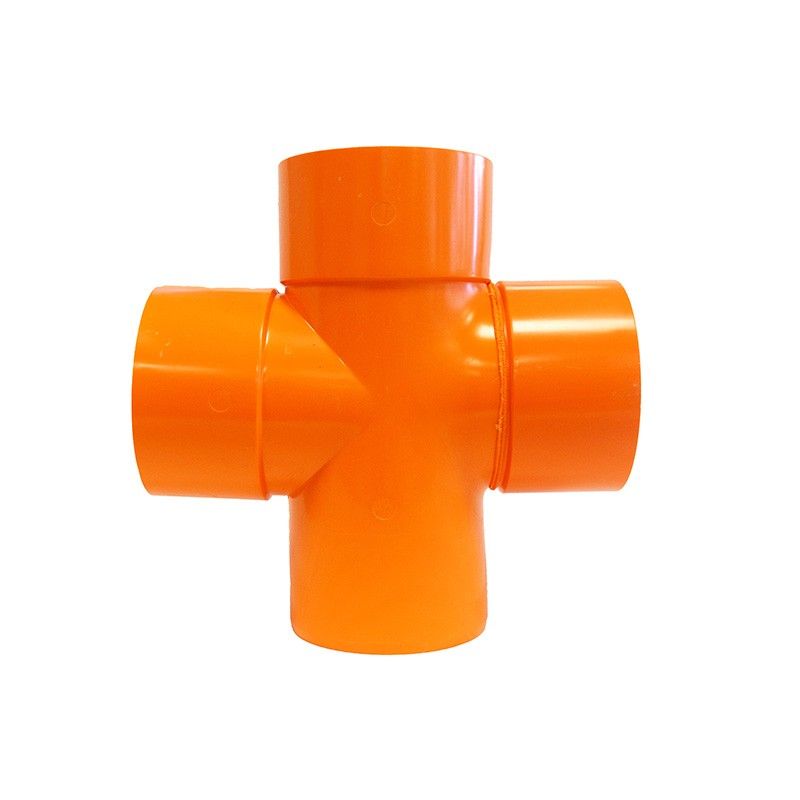 Derivazione Doppia 87.30° in PVC