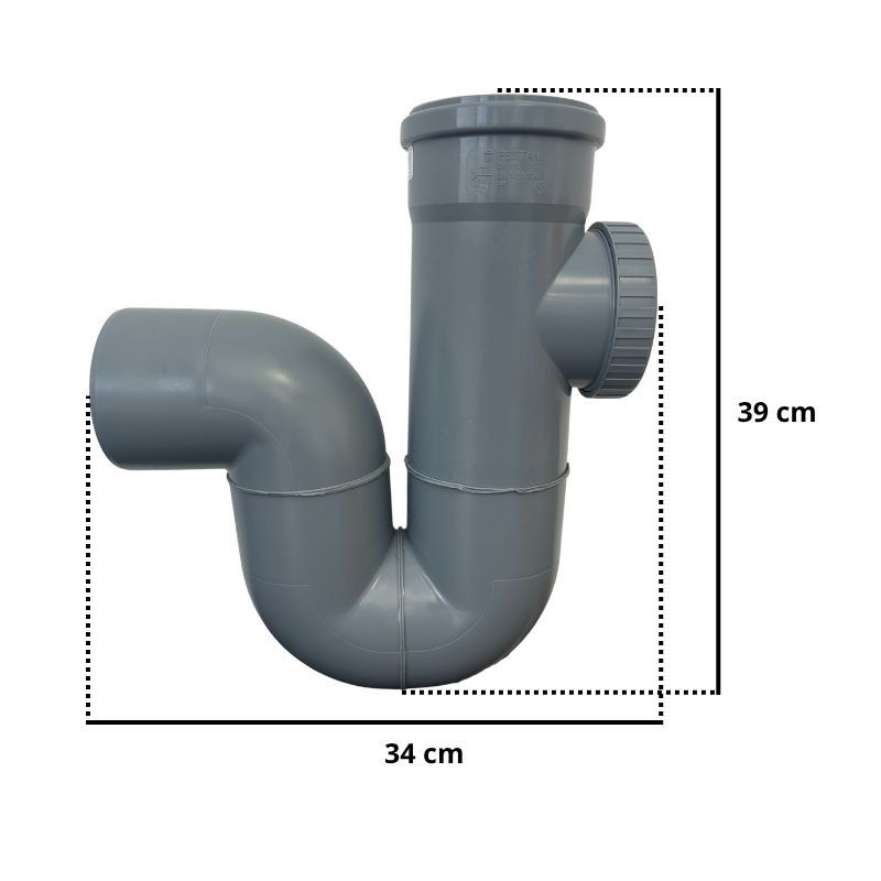 Sifone Verticale Aperto in Polipropilene