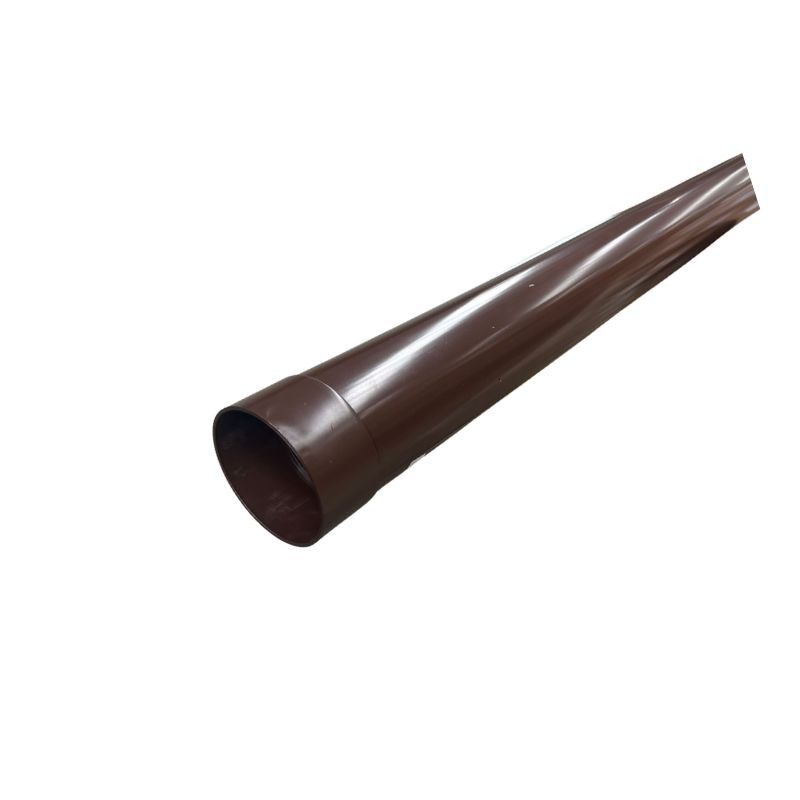 Tubo Pluviale "PLUVIA" in polimglass marrone con Manicotto