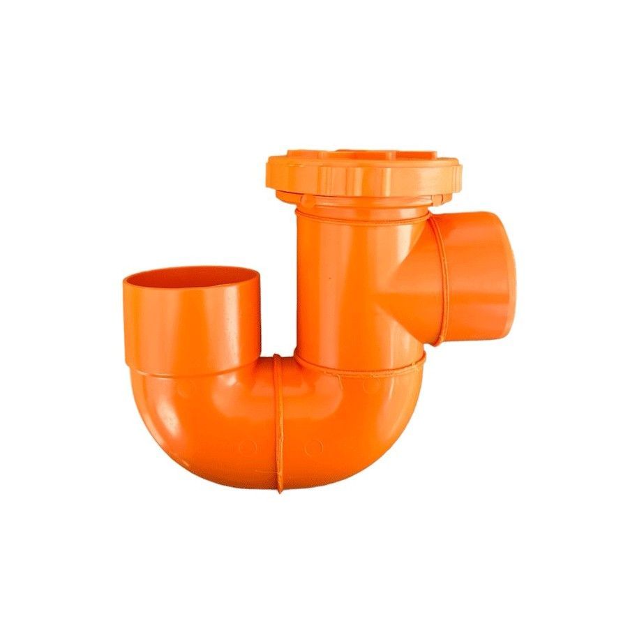 Sifone verticale aperto in pvc