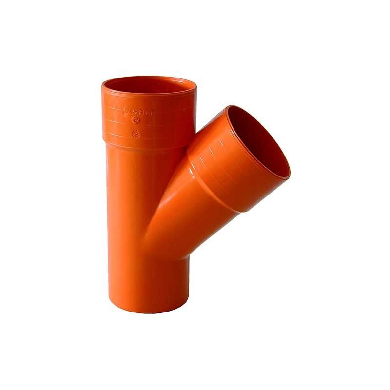 Derivazione 45° in pvc