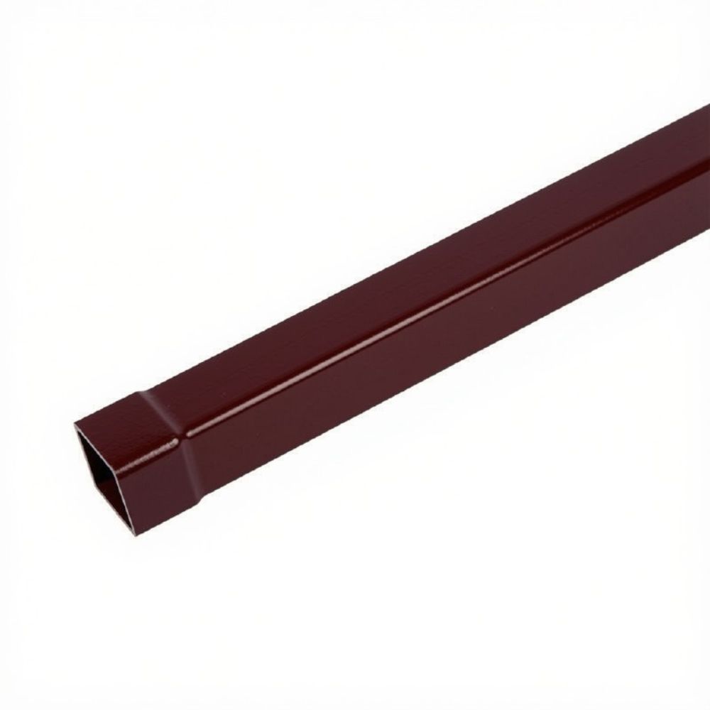 Tubo in pvc marrone/grigio quadro